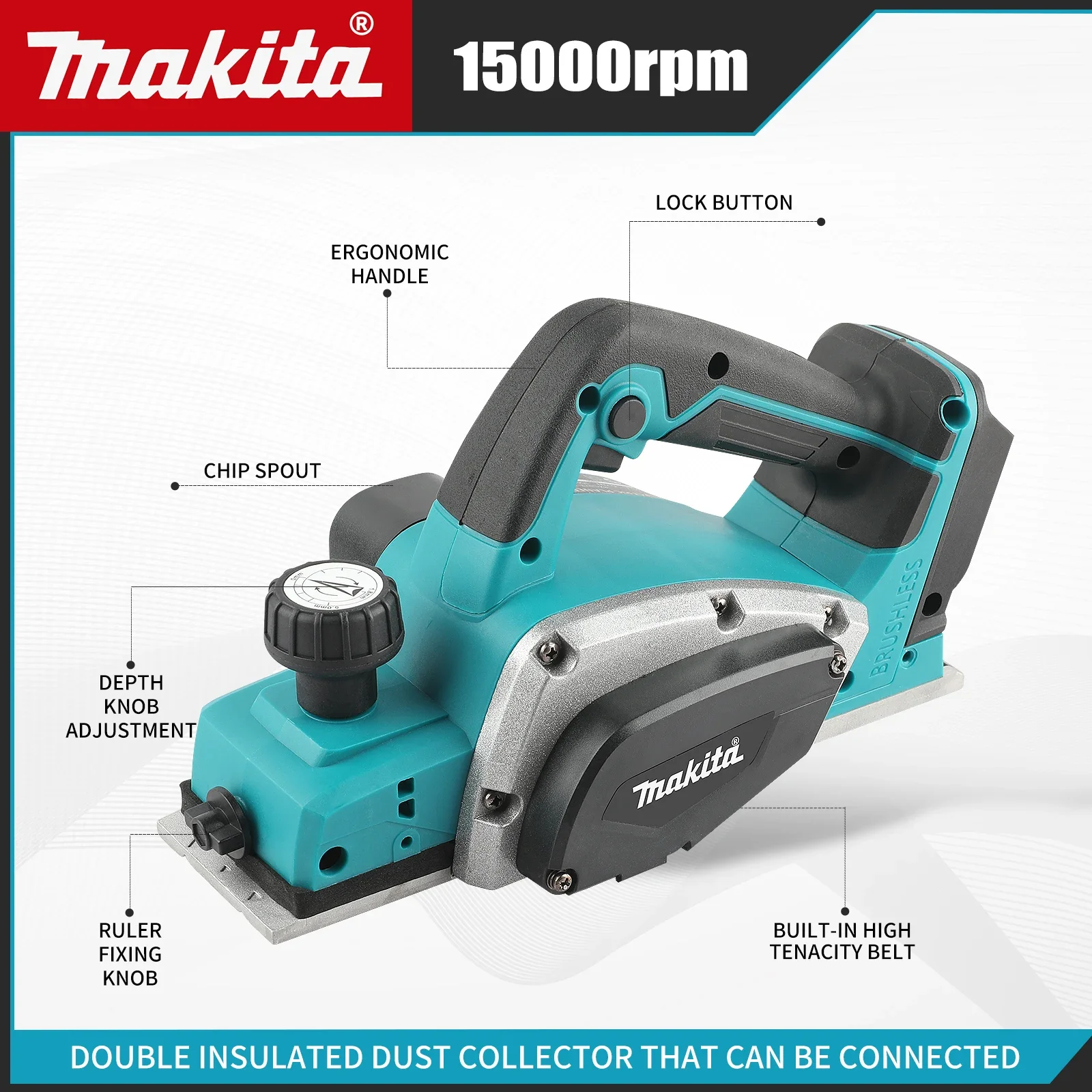 DKP180 Brushless Cordless Elec - Planer Handheld Electric 评论和价格